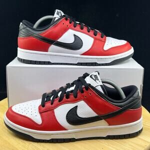 Nike Dunk Low ID Chicago Bulls White Red New Sneakers FN0569-900 - Mens Size 9